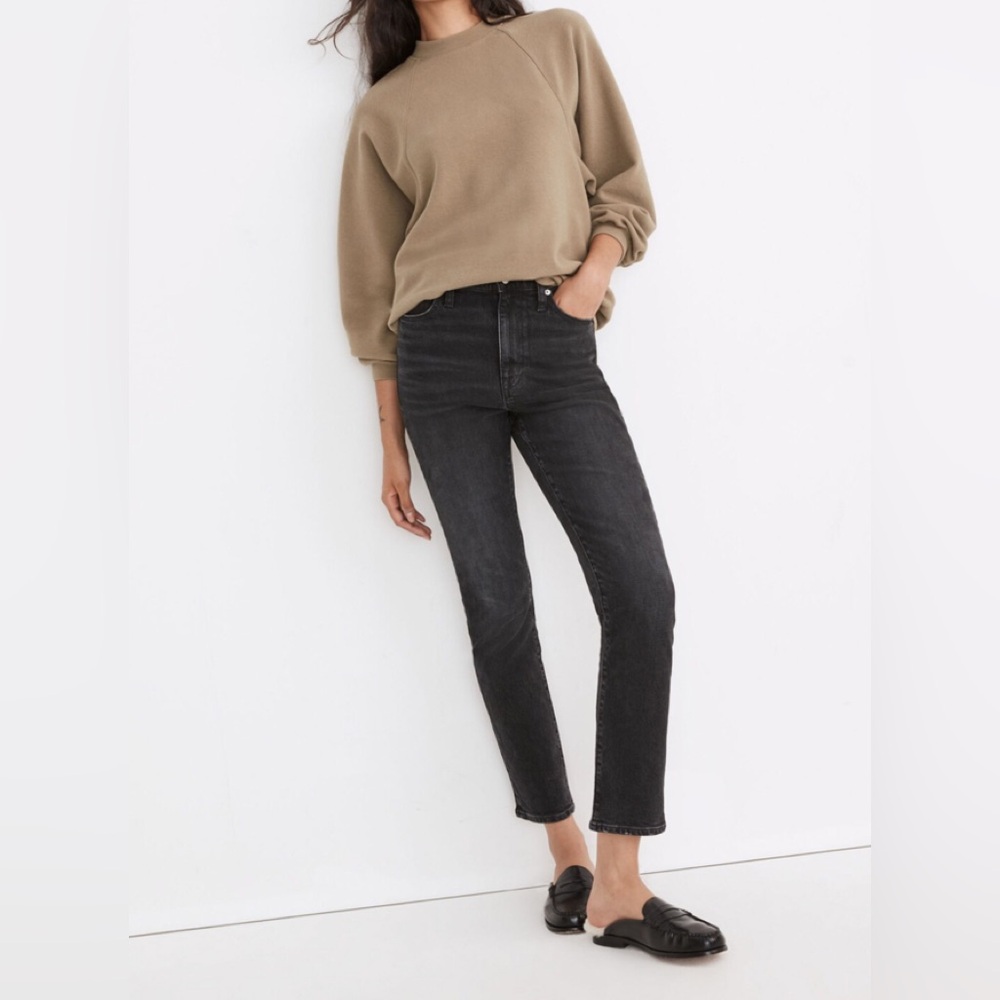 Madewell Button-Back Mockneck Minimalist Cozy Sweater Top XS